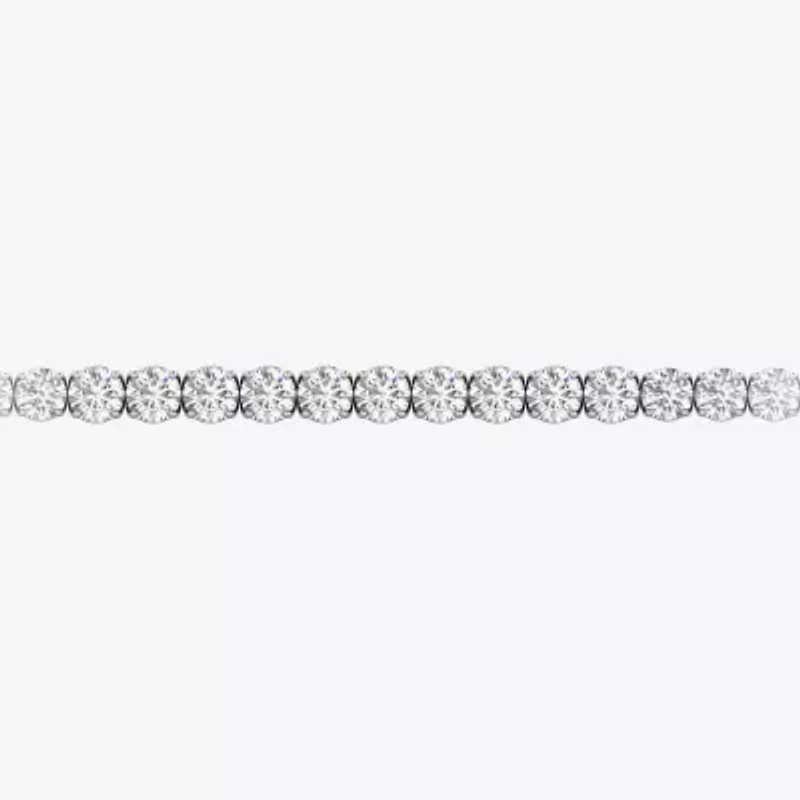 F / Si2) Womens 8 / Ct. T.W. Lab Grown White Diamond 14K Gold Inch Tennis Bracelet