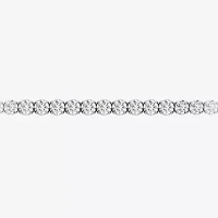 (F / Si2) Womens 13 Ct. T.W. Lab Grown White Diamond 14K Gold 8 Inch Tennis Bracelet