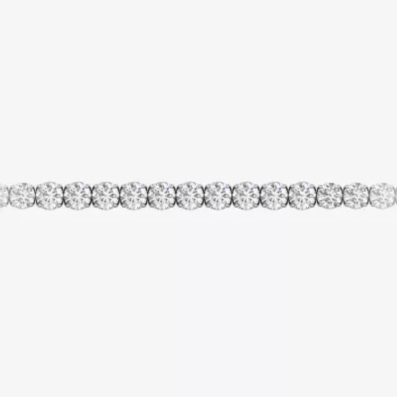(F, Si2) Womens 11 1/5 Ct. T.W. Lab Grown White Diamond 10K Gold 6 1/2 Inch Tennis Bracelet