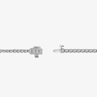(F, Si2) Womens 2 1/8 Ct. T.W. Lab Grown White Diamond 14K White Gold 7.25 Inch Tennis Bracelet