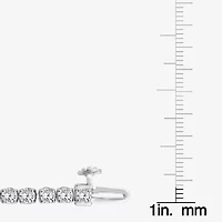 (F, Si2) Womens 4 1/10 Ct. T.W. Lab Grown White Diamond 14K White Gold 7.25 Inch Tennis Bracelet