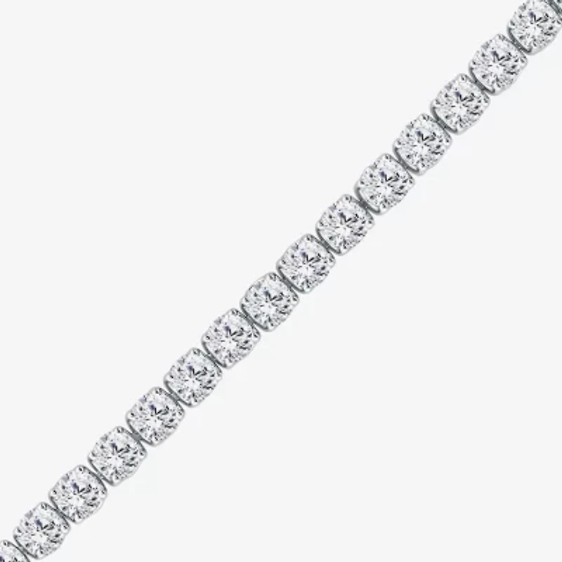 (F, Si2) Womens 6 1/2 Ct. T.W. Lab Grown White Diamond 14K Gold Round 6 1/2 Inch Tennis Bracelet
