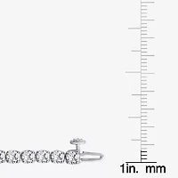 (F, Si2) Womens 8 1/2 Ct. T.W. Lab Grown White Diamond 10K Gold Round 7.25 Inch Tennis Bracelet