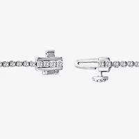 (F, Si2) Womens 7/8 CT. T.W. Lab Grown White Diamond 14K Gold Round 6 1/2 Inch Tennis Bracelet
