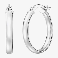 Yes, Please! Womens Lab Created White Sapphire Sterling Silver Round 3 Pair Earring Set