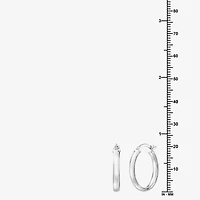 Yes, Please! Womens Lab Created White Sapphire Sterling Silver Round 3 Pair Earring Set