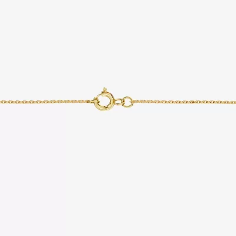 Yes, Please! (G, I2) Womens 1/10 CT. T.W. Lab Grown White Diamond 14K Gold Over Silver Cross 18 Inch Pendant Necklace