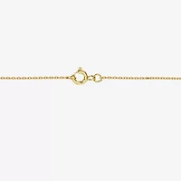 Yes, Please! (G, I2) Womens 1/10 CT. T.W. Lab Grown White Diamond 14K Gold Over Silver Cross 18 Inch Pendant Necklace