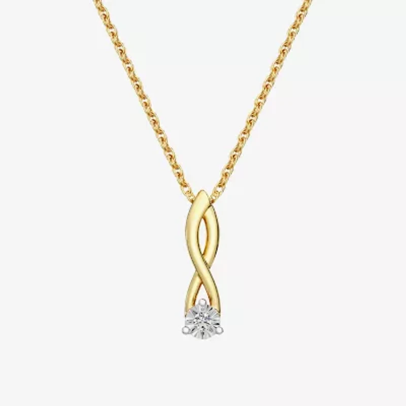 Yes, Please!, (G,I2) Womens 1/10 CT. T.W. Lab Grown White Diamond 14K Gold Over Silver 2-pc. Jewelry Set