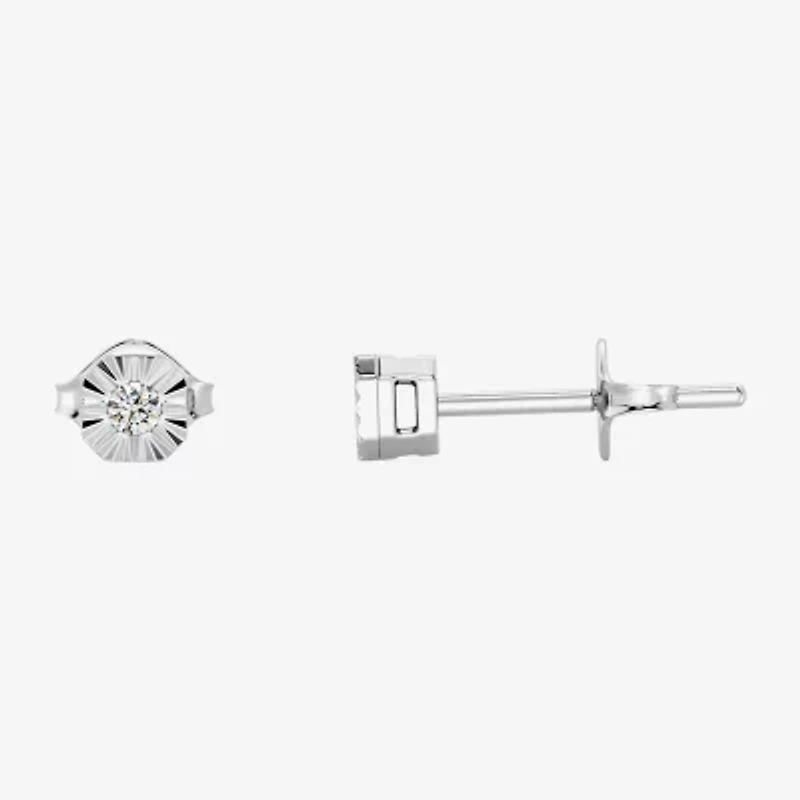 Yes, Please! (G, I2) Womens 1/10 CT. T.W. Lab Grown White Diamond Sterling Silver 2 Pair Earring Set