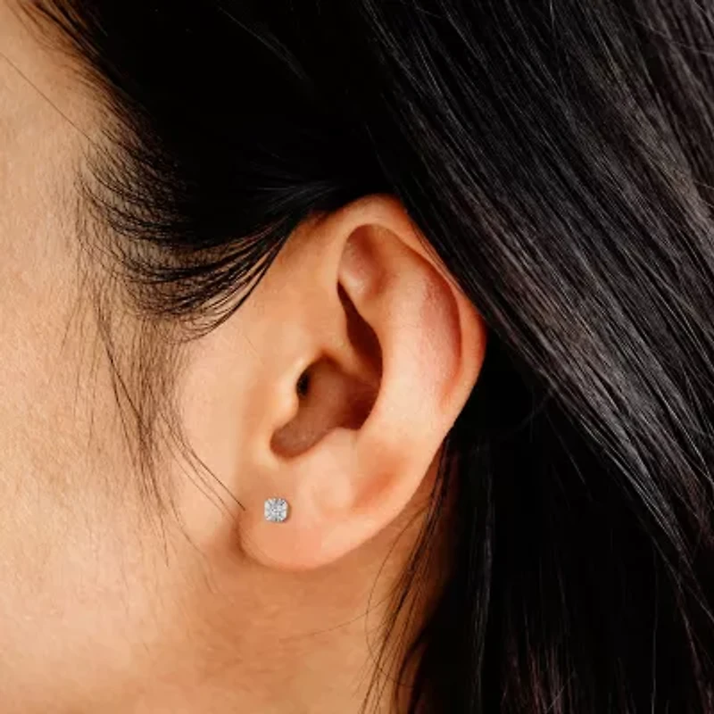 Yes, Please! (G, I2) Womens 1/10 CT. T.W. Lab Grown White Diamond Sterling Silver 2 Pair Earring Set