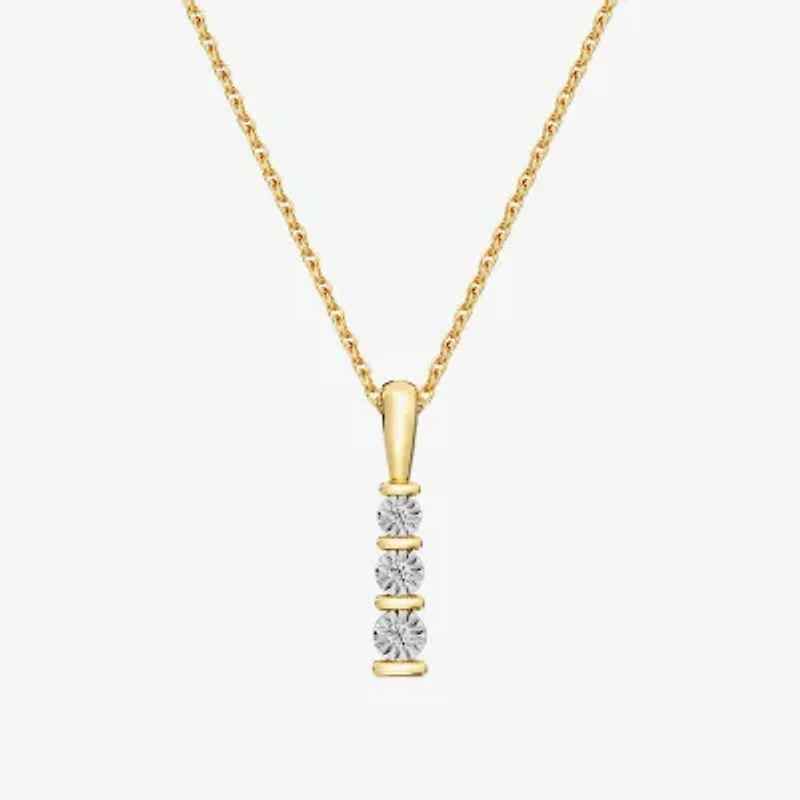 Yes, Please!, (G/I2) Womens 1/10 CT. T.W. Lab Grown White Diamond 14K Gold Over Silver 2-pc. Jewelry Set