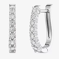Yes, Please!, (G/I2) Womens 1/10 CT. T.W. Lab Grown White Diamond Sterling Silver Round 2 Pair Earring Set