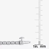 (F / Si2) Womens 5 3/4 CT. T.W. Lab Grown White Diamond Sterling Silver 8 Inch Tennis Bracelet