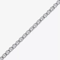 (F,Si2) Womens 2 3/4 CT. T.W. Lab Grown White Diamond Sterling Silver 6 1/2 Inch Tennis Bracelet