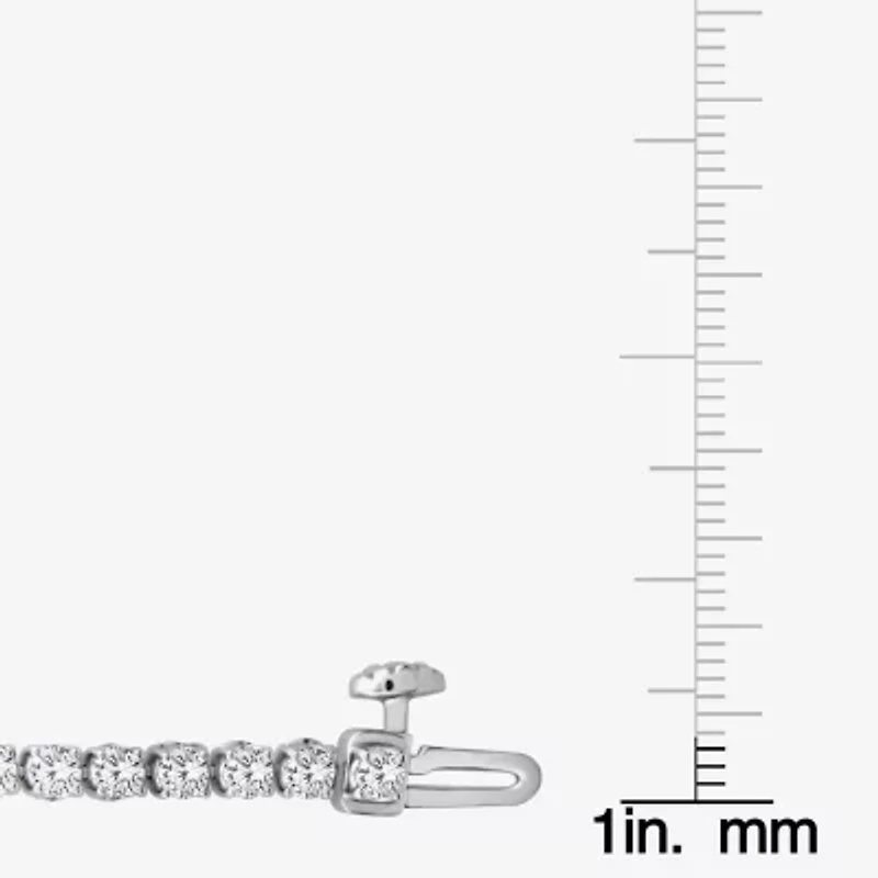 F,Si2) Womens 1/ Ct. T.W. Lab Grown White Diamond Sterling Silver 7.25 Inch Tennis Bracelet
