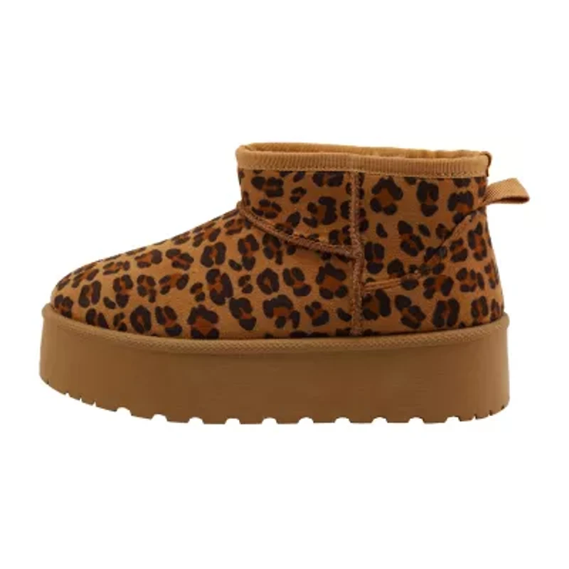 Olivia & Kate Little Big Kid Girls Flat Heel Winter Boots