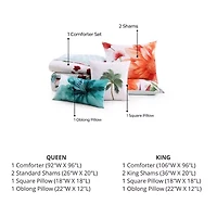 Bebejan Eden'S Embrace 5-pc. Midweight Reversible Comforter Set