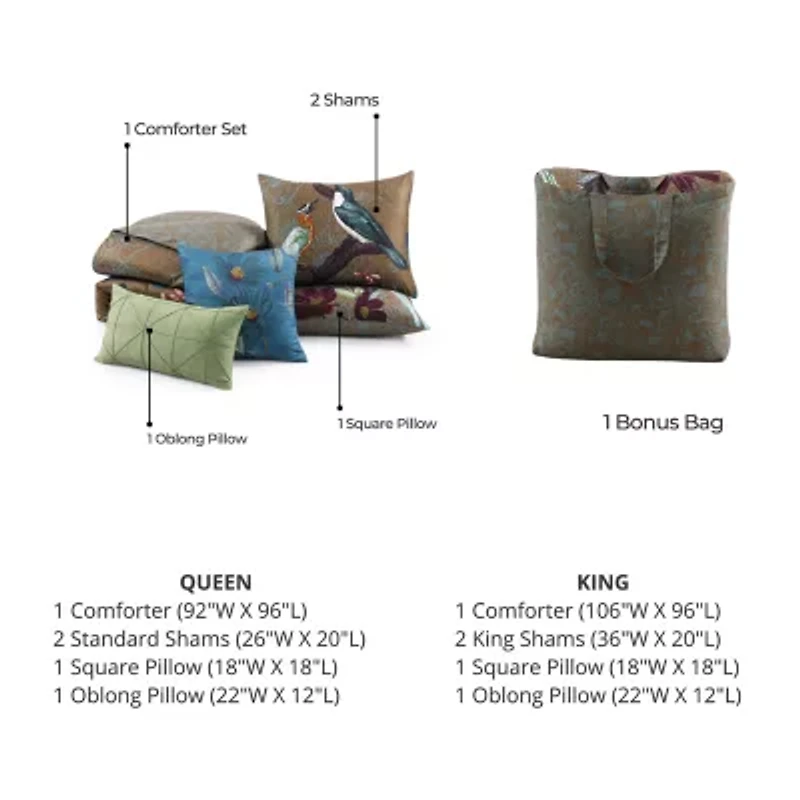 Bebejan 5-pc. Midweight Reversible Comforter Set