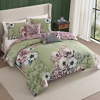 Bebejan Lilac Cascade 5-pc. Midweight Reversible Comforter Set