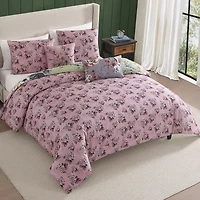 Bebejan Lilac Cascade 5-pc. Midweight Reversible Comforter Set