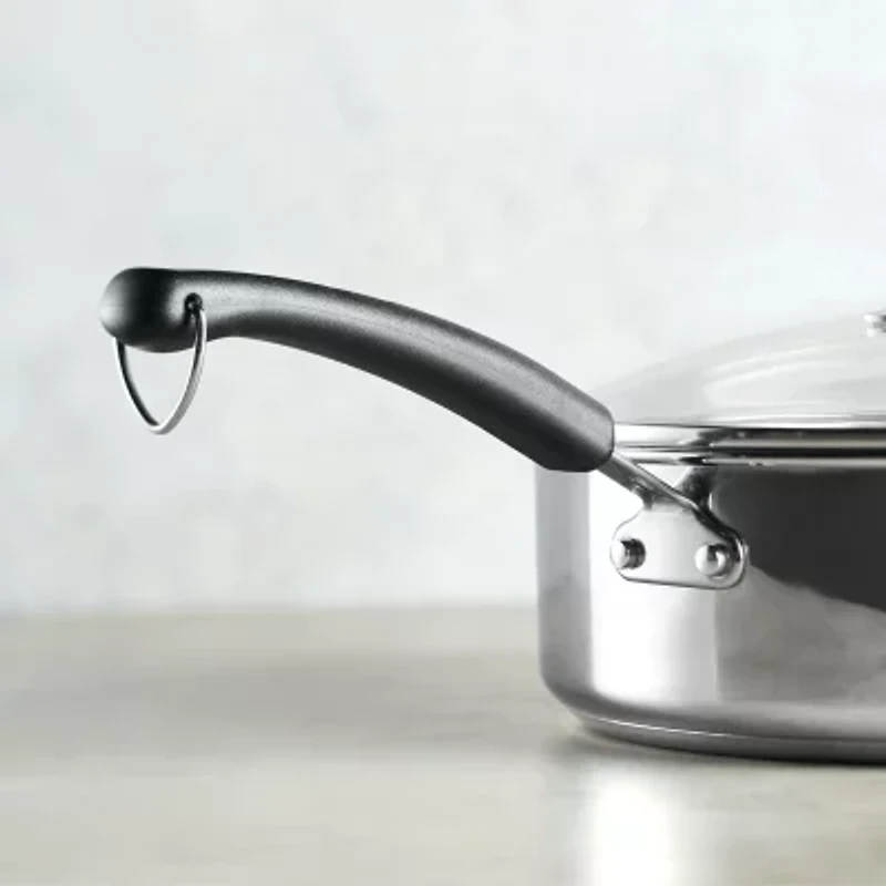 Farberware Stainless Steel 6-qt. Covered Saute Pan