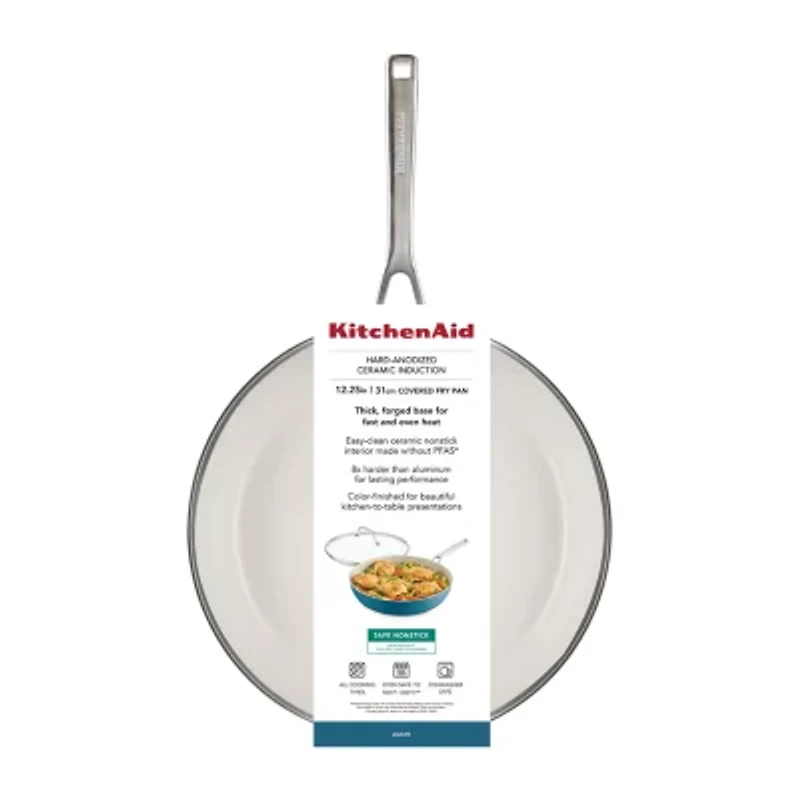 KitchenAid Hard Anodized 12.25" Covered Frying Pan