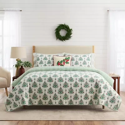 Martha Stewart Holly 3-pc. Quilt Set