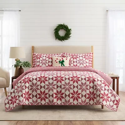 Martha Stewart Holiday Star 3-pc. Quilt Set