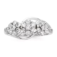 Diamond Blossom 1 CT.T.W. Natural 3-blossom Ring