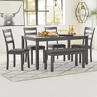 Signature Design by Ashley® Brisben 6-pc. Rectangular Dining Set
