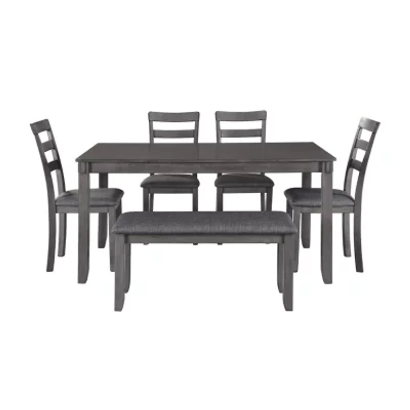 Signature Design by Ashley® Brisben 6-pc. Rectangular Dining Set