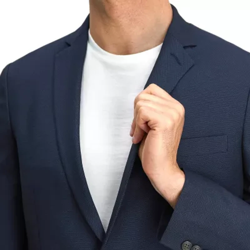 Haggar Smart Wash With Repreve Mens Stretch Fabric Slim Fit Suit Jacket