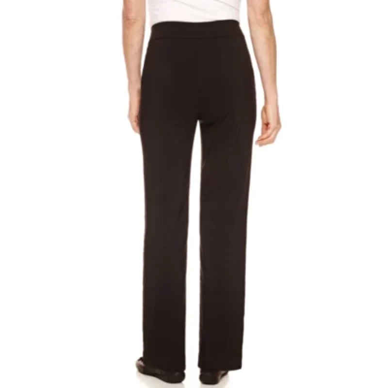 Alfred Dunner Classics Womens Plus Slim Pull-On Pants