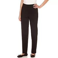Alfred Dunner Classics Womens Plus Slim Pull-On Pants