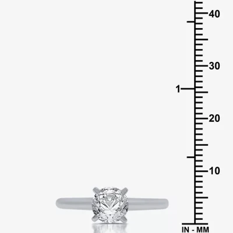 Classic Collection 1 CT. Natural Diamond Round Solitaire Engagement Ring 10K Gold