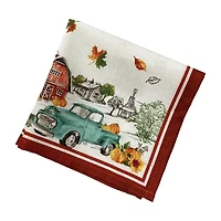 Elrene Home Fashions Farm Fresh Pumpkin Set 4-pc. Napkins