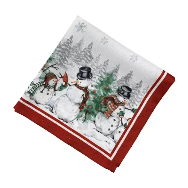Elrene Home Fashions Snowman Winterland Set 4-pc. Napkins