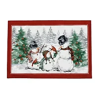 Elrene Home Fashions Snowman Winterland Set 4-pc. Placemat