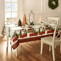 Elrene Home Fashions Vintage Christmas Tablecloth