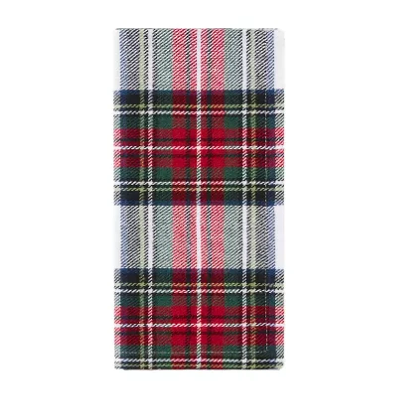 Elrene Home Fashions Christmas Plaid Set 8-pc. Napkins