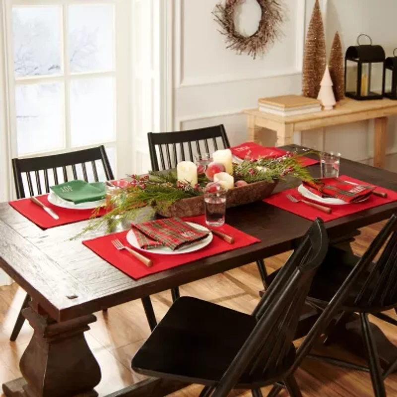 Elrene Home Fashions Holiday Sentiment Value 8-pc. Table Linen Set