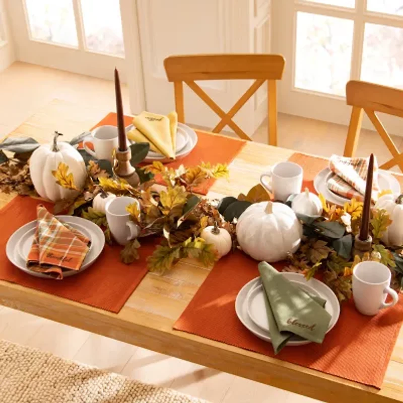 Elrene Home Fashions Holiday Sentiment Value Placemat And Napkin 8-pc. Table Linen Set