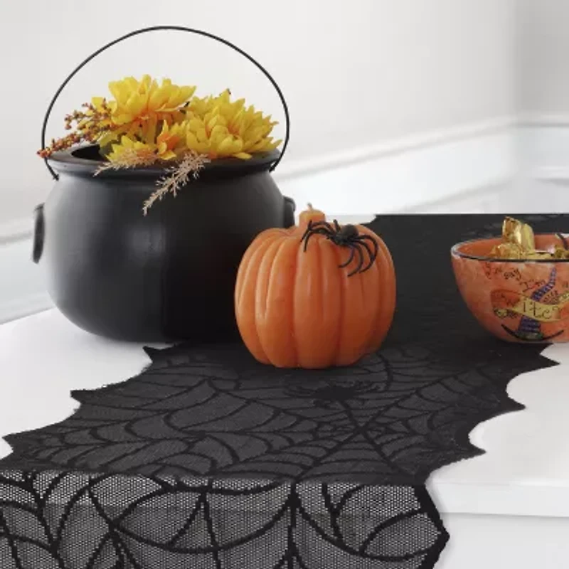 Elrene Home Fashions Crawling Halloween Table Runner