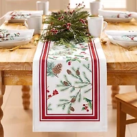 Elrene Home Fashions Winter Berry Table Runner
