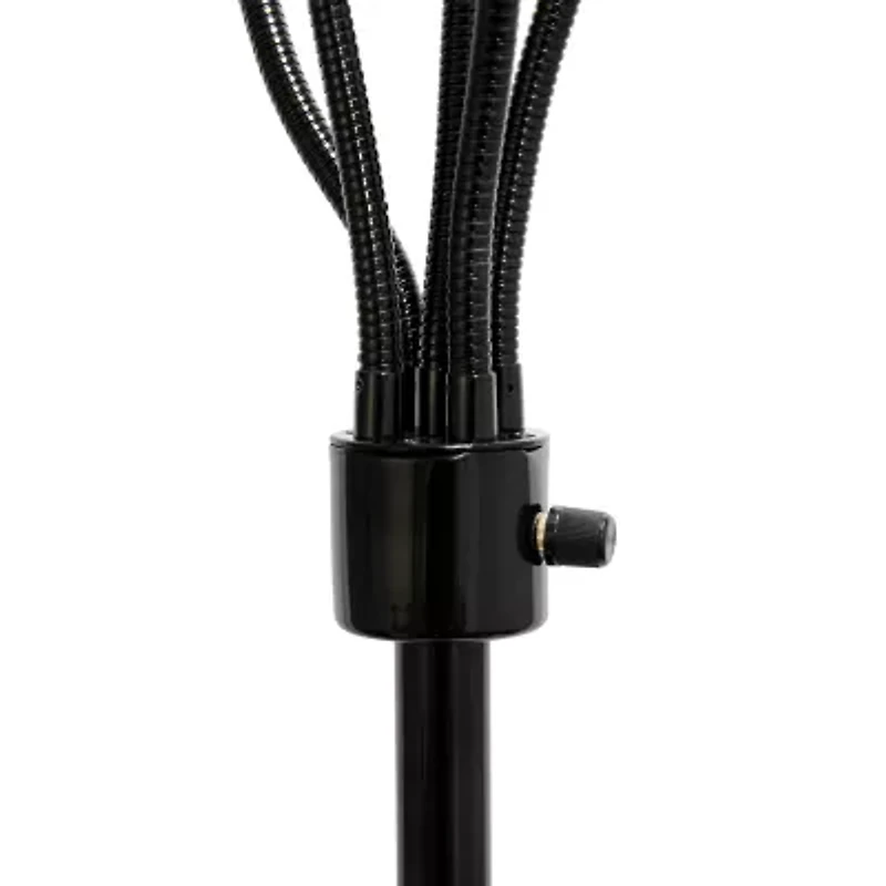 All the Rages Simple Designs 5 Light Adjustable Gooseneck Floor Lamp