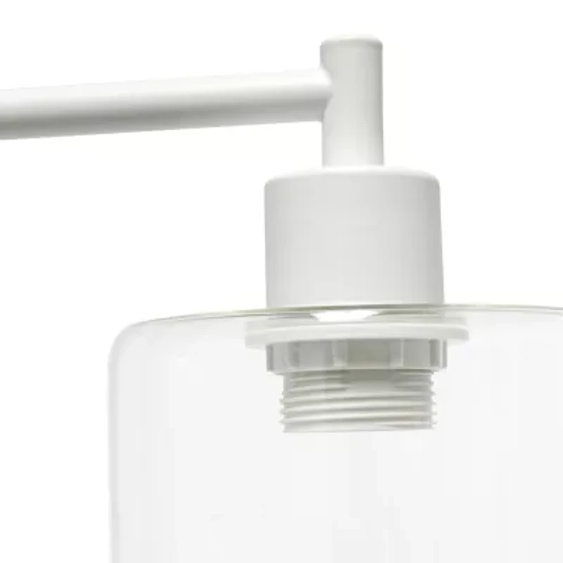 All the Rages Lalia Home Glass Shade Modern Desk Lamp