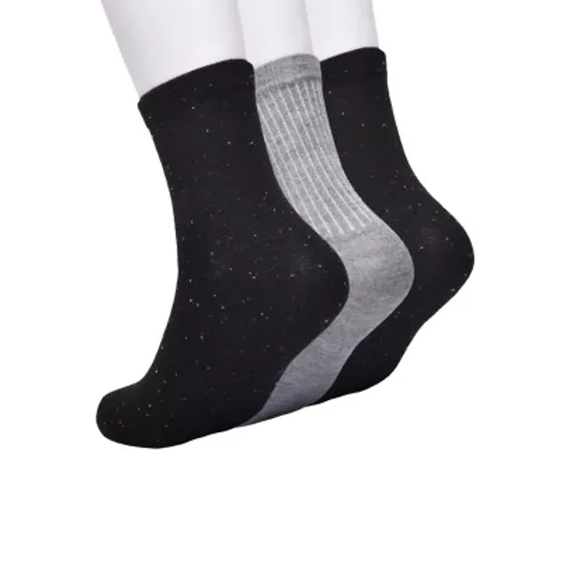 Frye and Co. Womens 3 Pair Crew Socks