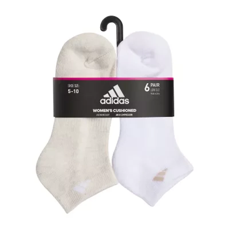adidas Cushioned Womens 6 Pair Low Cut Socks