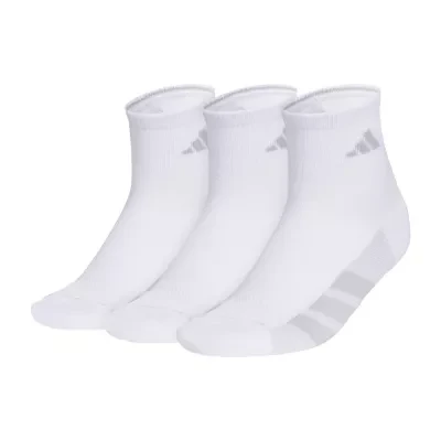 adidas All Day Training Womens Multi-Pack 3 Pair Quarter Ankle Socks